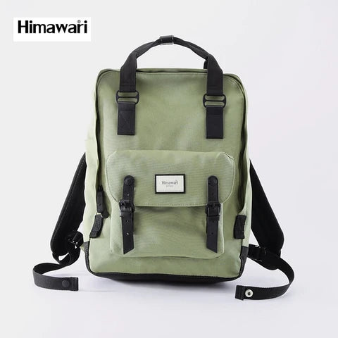 mochila verde oliva para laptop dama