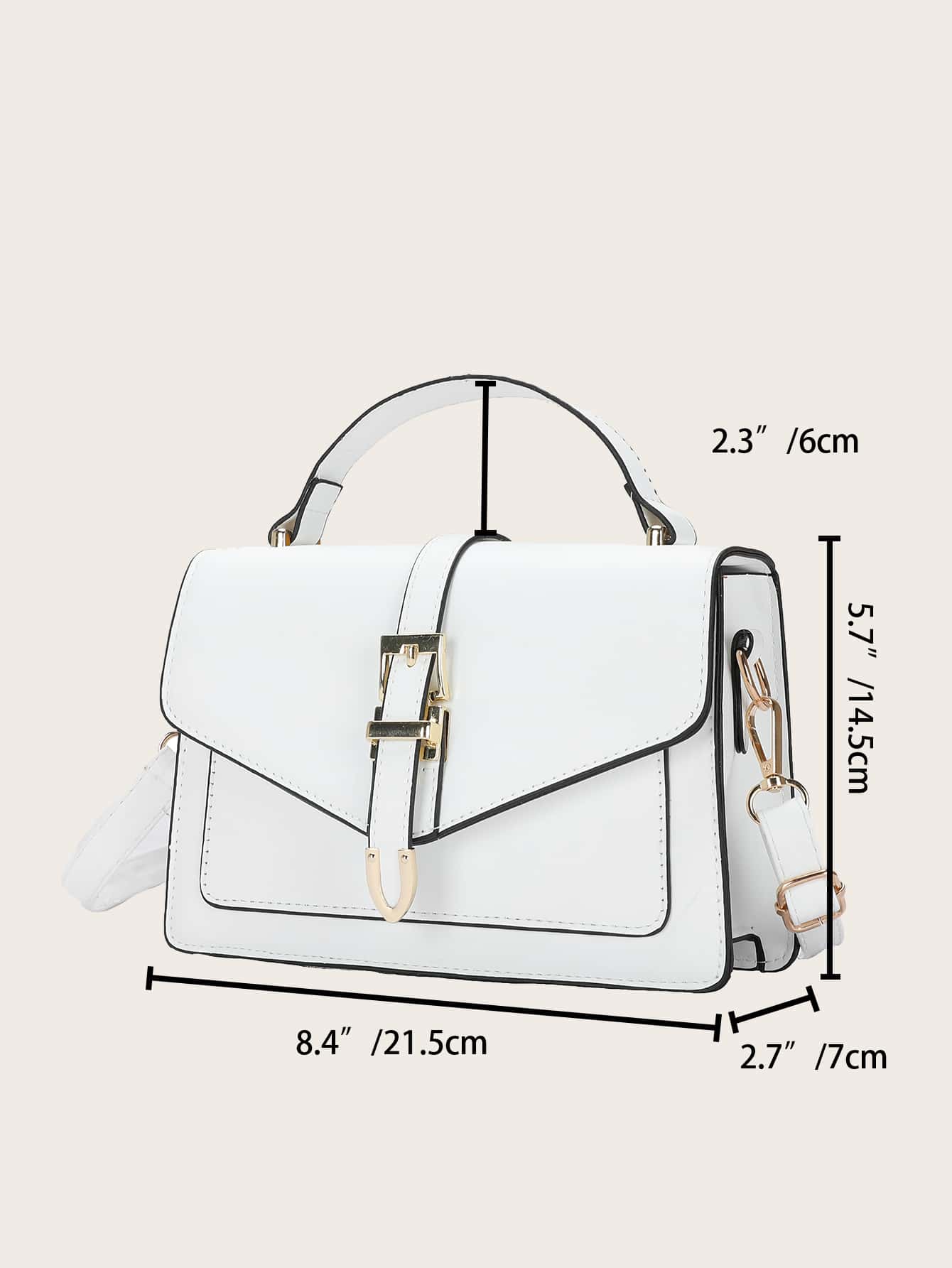 medidas del bolso 21.5 × 14.5 × 7 cm