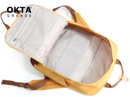 interior del bolso mochila para notebook con compartimentos