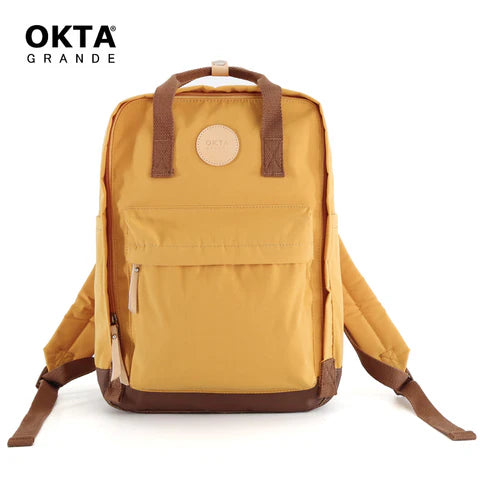 bolso mostaza mochila para dama