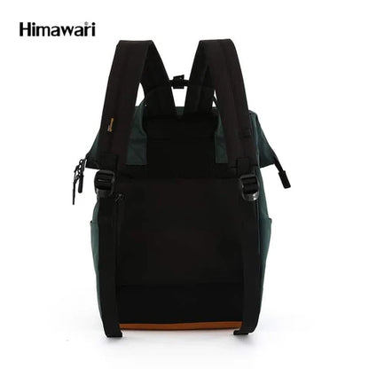 Mochila Himawari Verde Impermeable Para Laptop