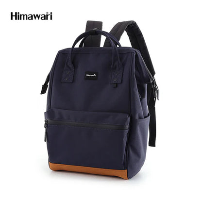 mochila azul impermeable para dama Himawari
