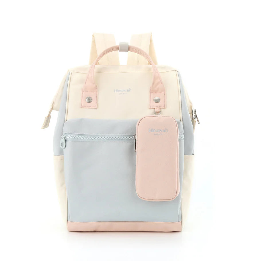 detalle estuche desmontable mochila Himawari pastel
