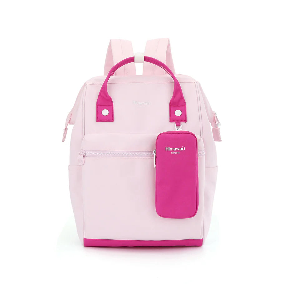 detalle estuche fucsia desmontable mochila Himawari
