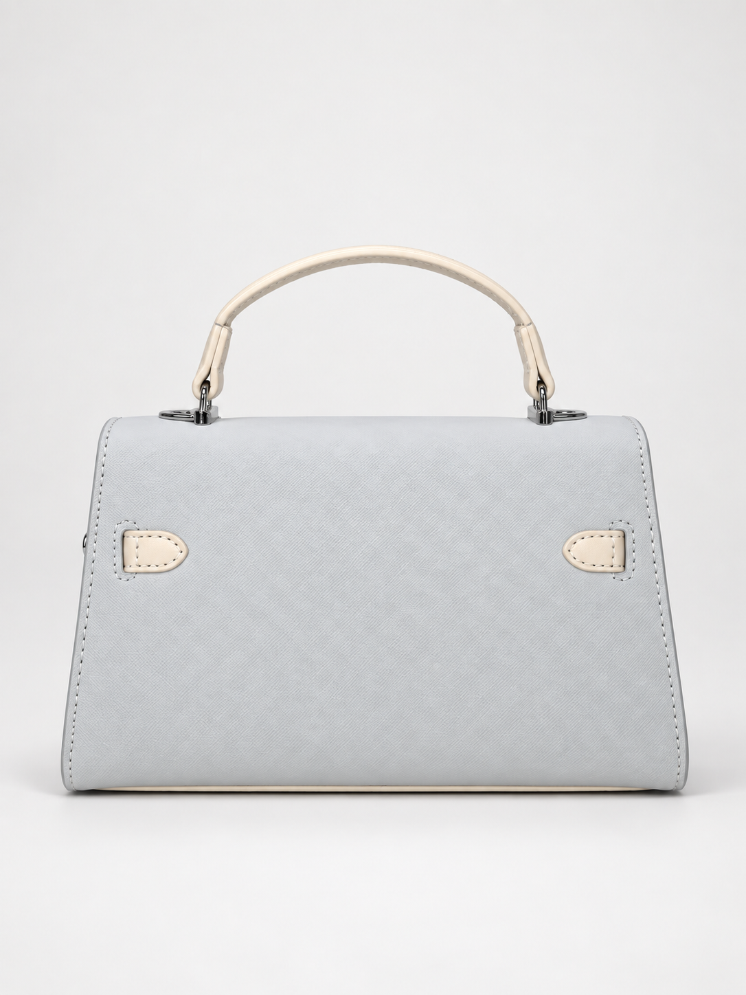 Bolso de mano gris para mujer – vista posterior