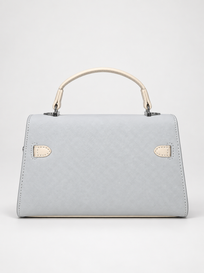 Bolso de mano gris para mujer – vista posterior