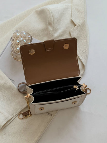 interior del bolso mini con compartimento con cierre