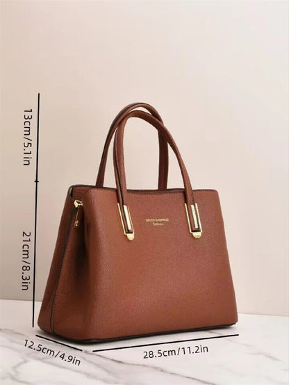 Bolso marrón para mujer medidas del bolso estructurado
