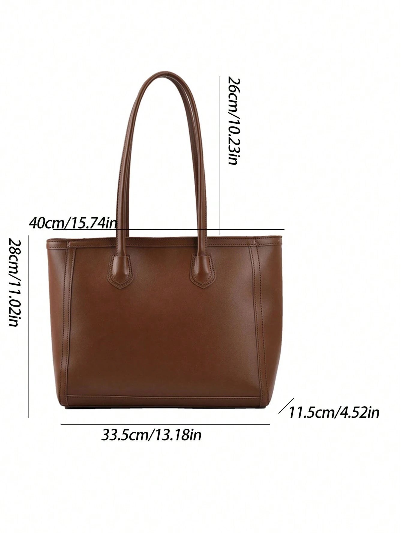 Bolso tote café camel para mujer con medidas y gran capacidad