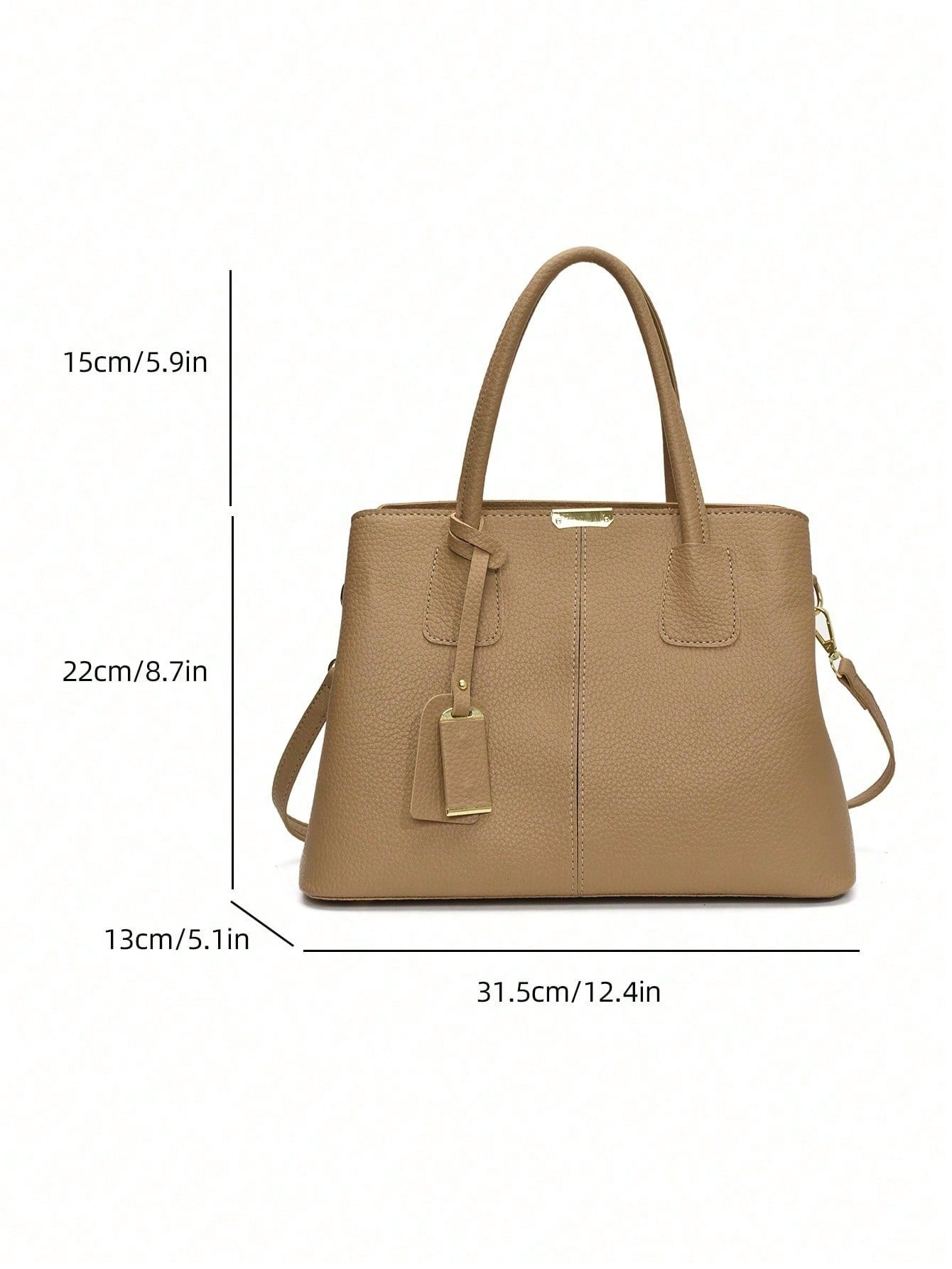 Bolso caqui para mujer medidas del bolso tote