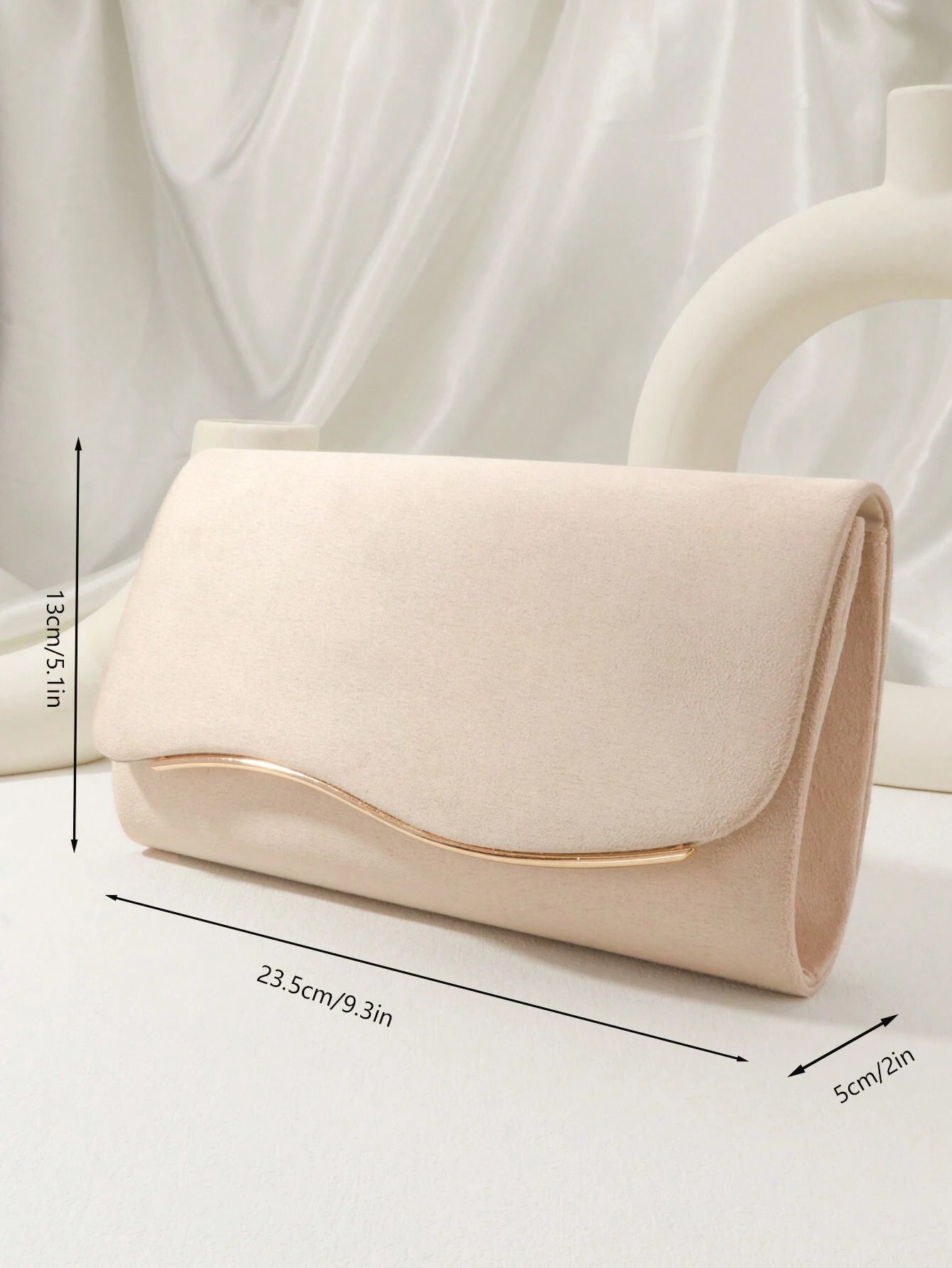 Bolso beige para mujer medidas del bolso de noche