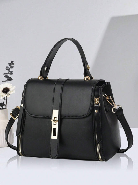 bolso negro bandolera elegante para dama