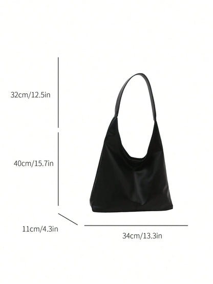 Bolso de hombro negro para mujer con medidas y gran capacidad