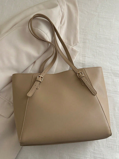 bolso caqui tote para dama de gran capacidad