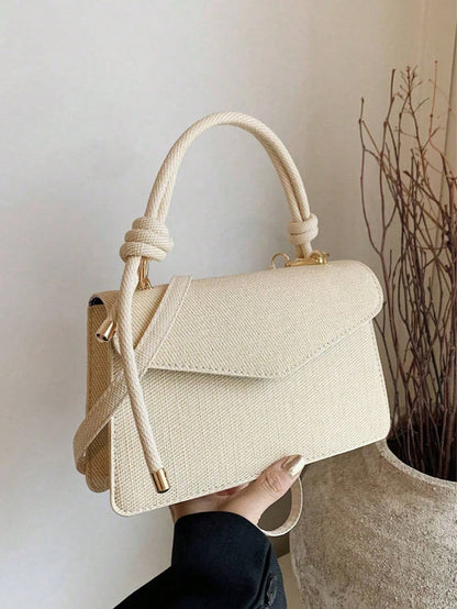 bolso blanco mini cuadrado para dama
