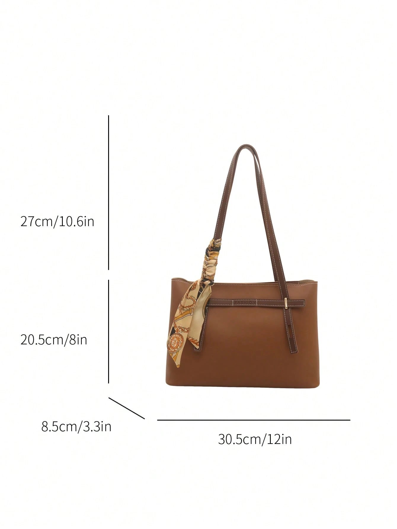 Bolso tote marrón para mujer medidas y dimensiones