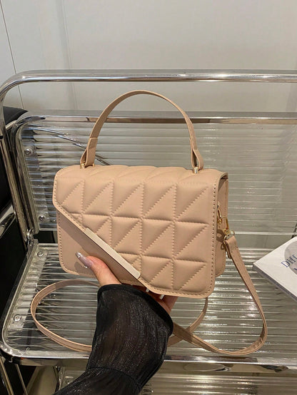 bolso caqui mini acolchado para dama