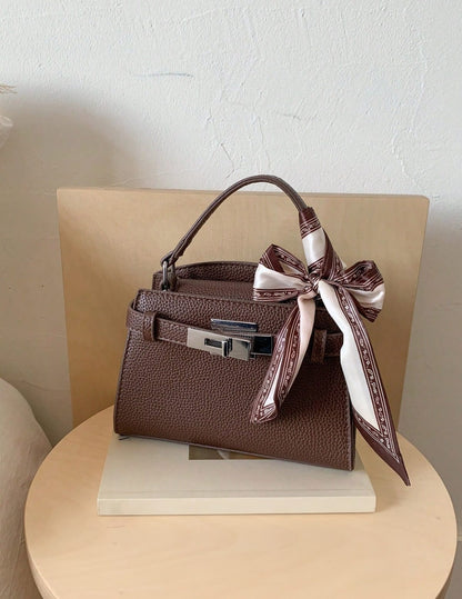 bolso café mini elegante para dama
