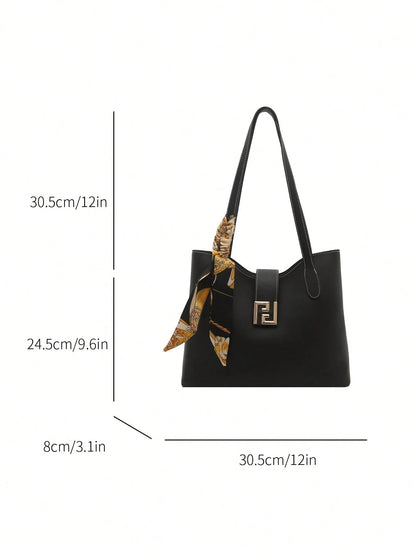 bolso de hombro negro para oficina