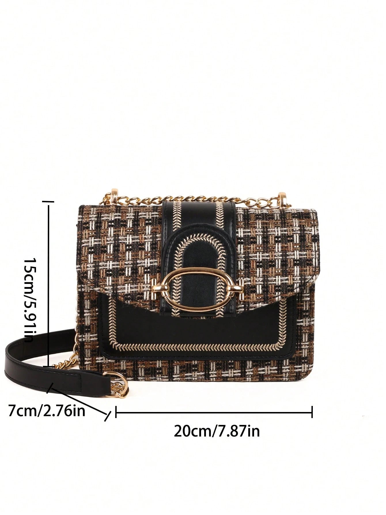 medidas del bolso 20×15×7 cm