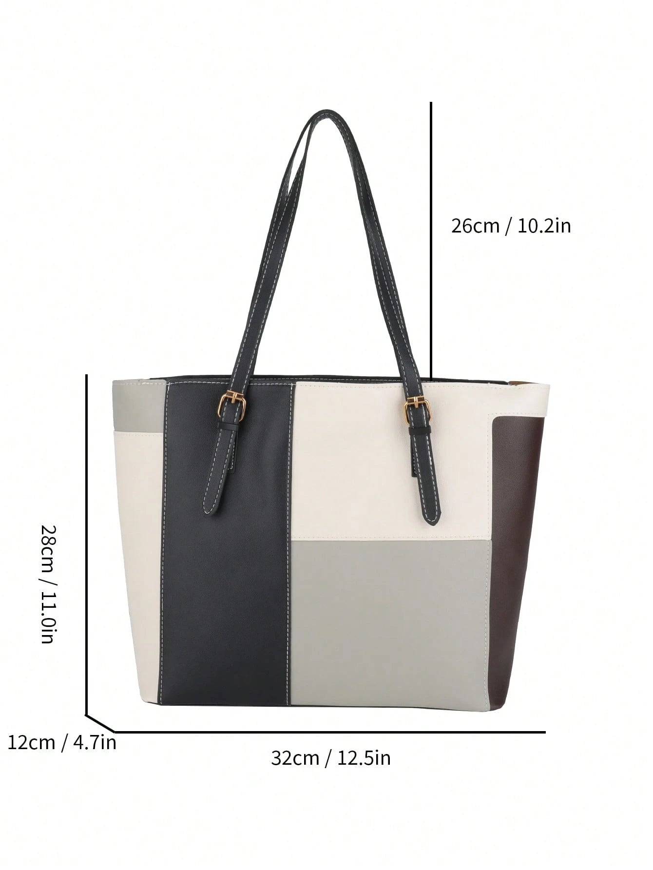 medidas del bolso 32 × 28 × 12 cm tote para dama